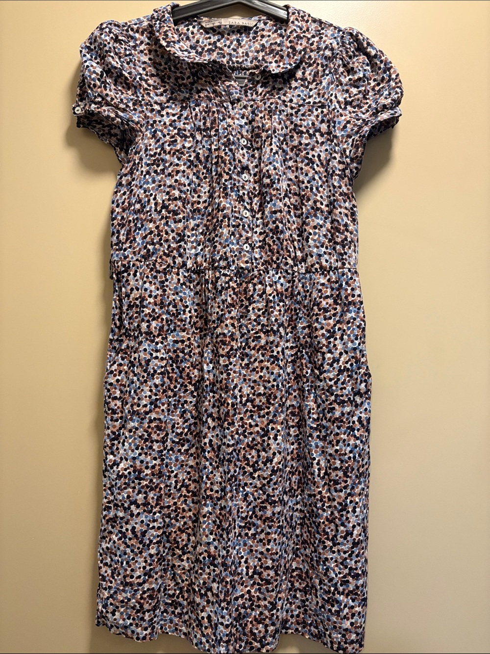 Zara Basic Polka Dot Mini Dress